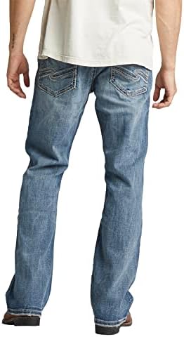 Сребрени фармерки копродукции машки Крег класичен фит фармерки за подигање