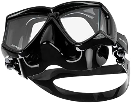 Италијански дизајн Panto-180 Primium Temered Glass Lens Anti-Fog Panoramic Side-View Snorkel Mask, супериорна суво нуркање цевка, супериорна