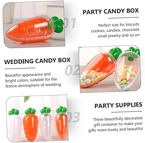 Abaodam 18 парчиња бонбони кутии за снек сад закуска кутија за подароци чоколадо кутија за подароци моркови бонбони за велигденска