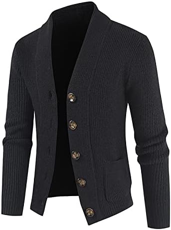 Менс џемпер есен и зимска машка мода лабава кардиган топла лаптолна јакна џемпер плетен палто џемпер