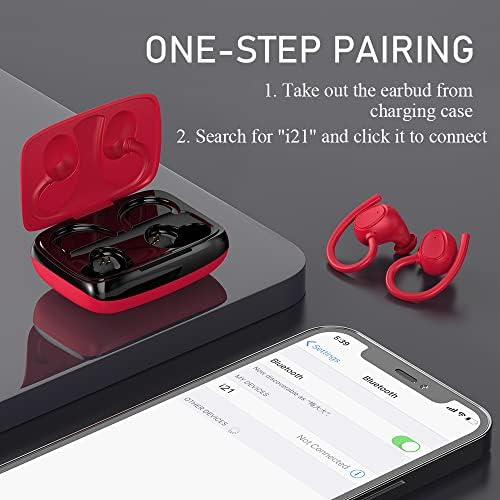 Безжичен ушен уш, Bluetooth 5.1 Слушалки за слушалки Спорт безжични слушалки за Bluetooth во бучава за ушите Откажување на ушите