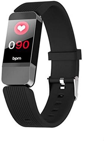 Паметна рачна лента во боја на екранот на срцето Крвниот притисок водоотпорен спортски чекори WeChat Повик потсетник за гледање паметен