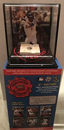 Oseозе Рејес NYујорк Метс 2007 монтирани спомени игра користена нечистотија за прикажување на нечистотија MLB холограм автентициран