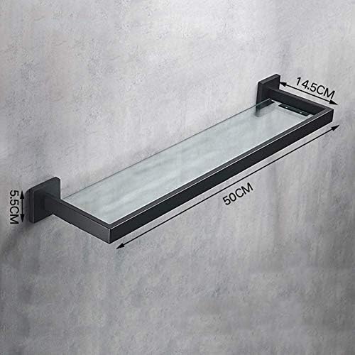 Пол за складирање на YGCBL ， wallиден монтиран туш кади за складирање од не'рѓосувачки челик за опрема за бања за бања, 50 × 14,5