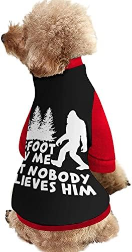 Смешноста на Bigfoot ме виде како печатам маичка за миленичиња со џемпери на пука пулвер за кучиња мачка со дизајн