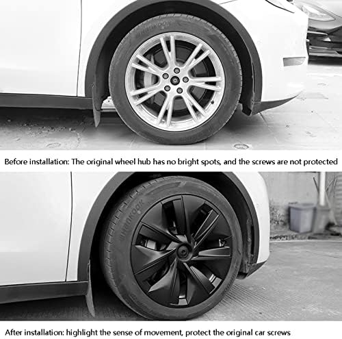 Meinaisen 19 inch сеопфатно тркало опфаќа Hubcaps, погодни за Tesla Model Y Тешки тркала на тркала, капаци за замена на тркалата, автомобилски