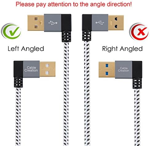 Пакет за создавање кабли - 2 Ставки 6 инчен USB C Кабел Краток + 1 FT USB 3.0 Продолжен Кабел