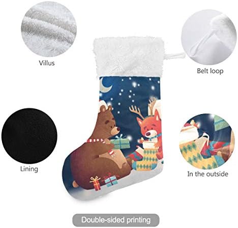 Божиќни божиќни чорапи на Пимилагу 1 пакет 17,7 , виси чорапи за Божиќна декорација