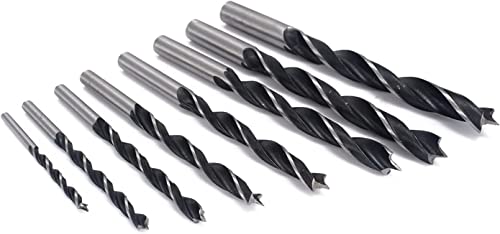 Битки за челични дупки за мелење на карбид 8 парчиња високо -јаглероден челик бит сет метална алатка за вежбање со дрво за дупчење 3/4/6/6/6/7/8/9/10 mm вежба за вежбање