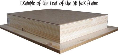 Babyrice Голема цврста рамка за прикажување на дрвена кутија за дабови кутија за обликување на леани за обликување на предмети
