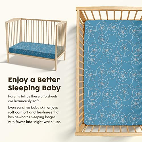Компанија за постелнина Карлсбад Муслин Бамбус опремена креветче за креветчето одржливо дишење муслин и свилен мек бамбус за бебе