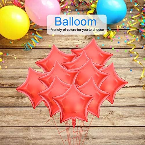 plplaaoo 10 парчиња 10 starвездени балони во форма на алуминиумски филмови балони за роденденска забава балони надувување на лебдечки