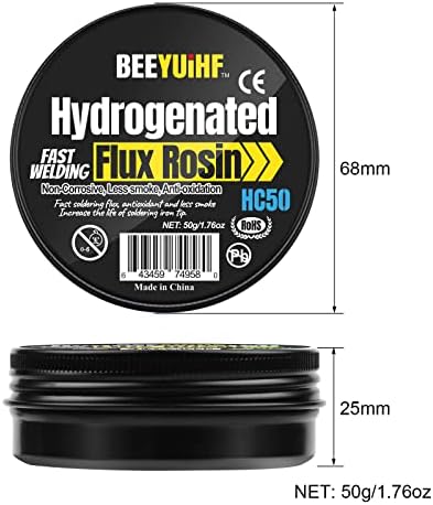 Beeyuihf хидрогенизиран флукс на лемење на розин, флукс за лемење, цврста чистота без чист флукс за лемење за електроника