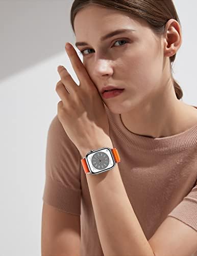 Алпска јамка компатибилен за опсегот на Apple Watch, текстил за истегнување најлон титаниум g -hook sport лента за спојници за