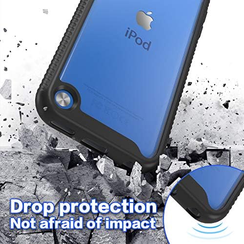 Идистар ipod touch 7 -та генерација кутија, 2 во 1 шок -изобилен ipod case со 2 HD заштитници на екранот, хибридна заштита од