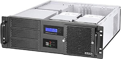 Realpower RPS19-G3380 Сервер Комплет Без Напојување/ATX/LC Дисплеј / 2x 5.25-Инчен Надворешни Заливи / 8X 3.5-Инчен Внатрешни Заливи / 2 x USB 3.0/48.3 см Црна