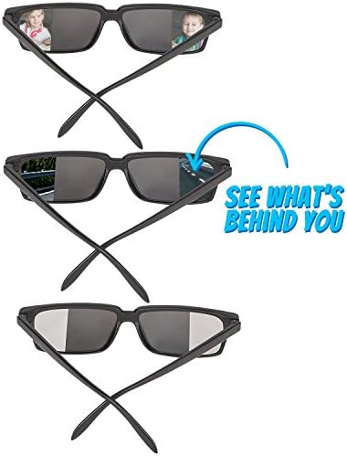 Шпионирани очила за деца на големо - пакувања од 3 шпионски очила за сонце со заден поглед, за да можете да видите зад вас, за забавни