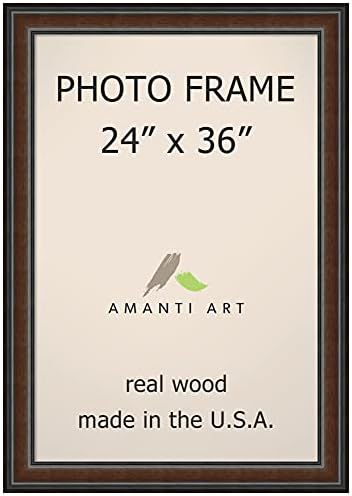 Аманти уметност дрво Рамка за слика 24х36 стакло, кипар орев - рамка за фотографии, уметничка рамка