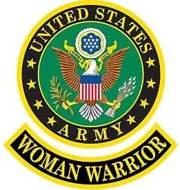 Армијата на Соединетите држави, жени воин - извезени закрпи, врвен квалитет на железо на лепенка - 3,625 “