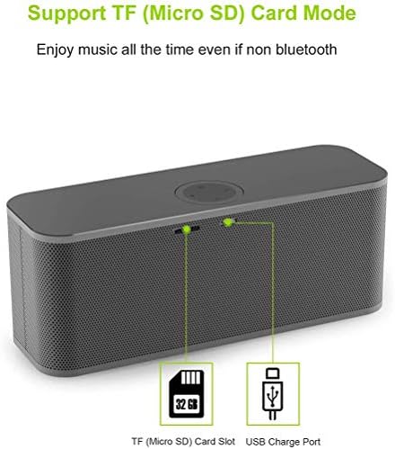Дебели Bluetooth звучници 2 * 6W Возачи гласно стерео звук 4000mAh безжичен преносен звучник за батерија за забава на отворено