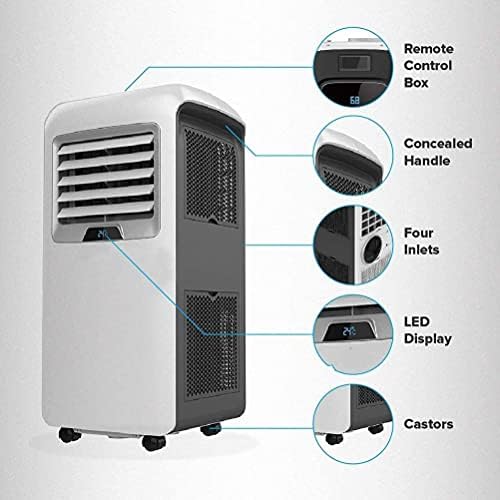 Изобу Лилианг- - Испарувачки ладилници за ладење и загревање 2 во 1 преносен климатик - 12000 единица за климатизација на BTU со далечински