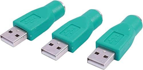 Vizgiz 3 пакет USB до PS2 адаптер Постара тастатура и глушец PS/2 6PIN приклучок за приклучок на компјутер USB 4PIN Тип на порта за конвертор
