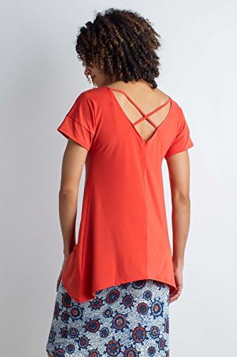 Expofficio Women'sенски Wanderlux Crossback случајна кошула со краток ракав