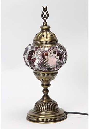 Мозаична ламба - Рачно изработена турска 4,5 Глобуси Мозаик Сконос ламба/wallидна светлина, зачудувачки марокански стил, мозаик