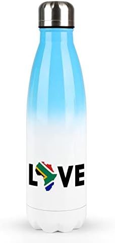 Loveубов Јужна Африка 17oz Спортско шише со вода од не'рѓосувачки челик изолирано спортот за кола за еднократна форма на кола