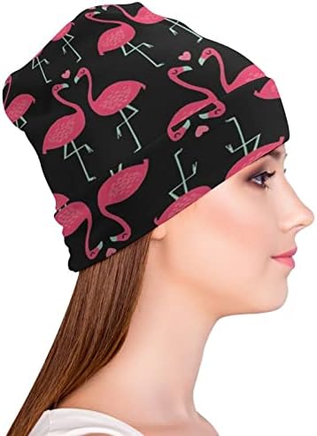 Бајкутуан Црвен Фламинго Печати Шапки За Мажи Жени Со Дизајни Капа На Черепот