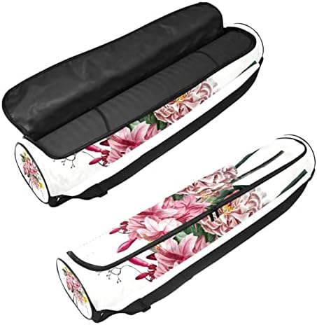 Цвета цветна пролетна јога мат торба со носач со рамо од рамо за јога торба за салата за торба за плажа торба за плажа