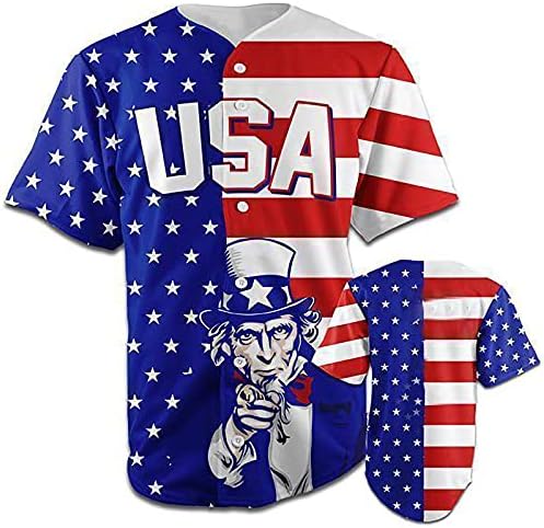 Ден на независност Унисекс Jerseyерси, маички со кратки ракави за мажи/жени врвови на маици во САД starвездени ленти за печатење на