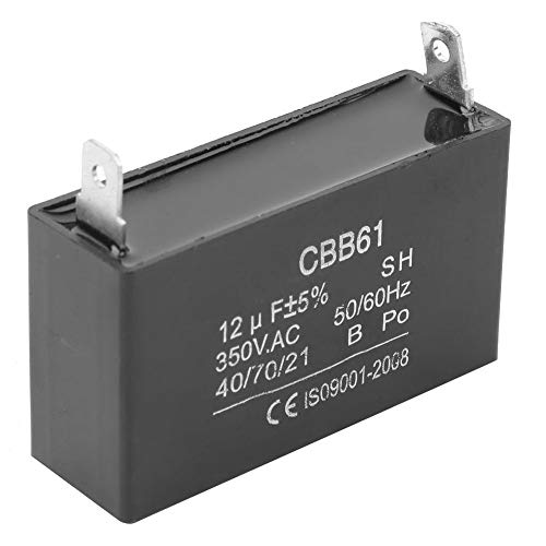 Моторниот кондензатор, CBB61 пластичен кондензатор генератор на бензин за почеток на кондензатор за климатизација 350VAC 12U за мотор на вентилаторот