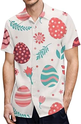 2023 НОВИ МАНС 3Д дигитално печатење џеб -џеб лапел кратки ракави кошули летни маици
