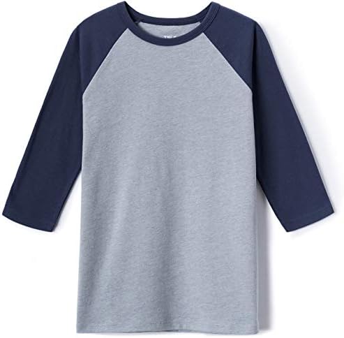 Кошули со бејзбол дрес од 3/4 ракави на TSLA Kid, Обични динамични памучни маици, четвртина ракав Раглан Топс