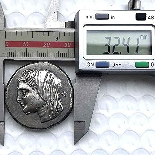 Неправилна никел грчка монета превоз Смешна евро-комеморативна монета тато/сопруг задоволен од услугата уникатна монета