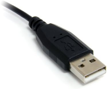 Startech.com 6 ft. Десен агол микро USB кабел - USB 2.0 A до десен агол микро Б - црн - микро USB кабел