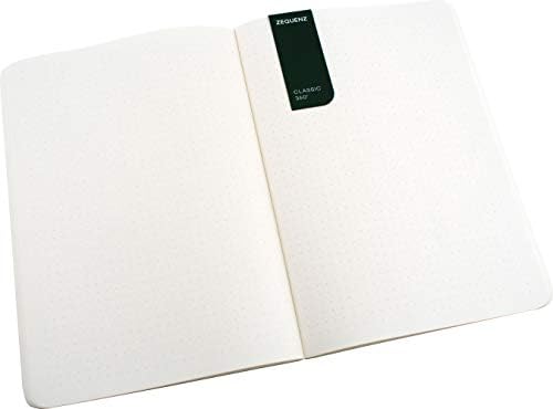 Зекенц Класик 360 Серија на бои, Големина: Голема, боја: смарагд, хартија: точка, мека лаптоп, мека врзана журнал, 5,83 W x 8.19 H x .47 ,