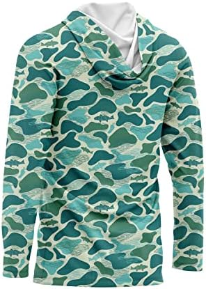 Јужна перформанси на облека за перформанси за риболов кошула за мажи за мажи upf uv 50+ лесна тежина со аспиратор