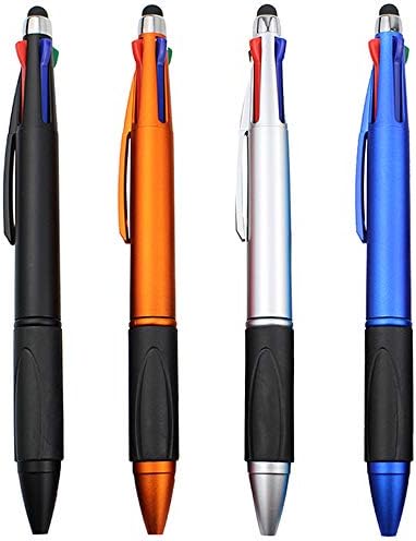 Пенкало за стилови на мисибао за екран на допир 4 пенкало во боја во едно мулти-обоен топка за пенкало црна пенкало за средна точка за и