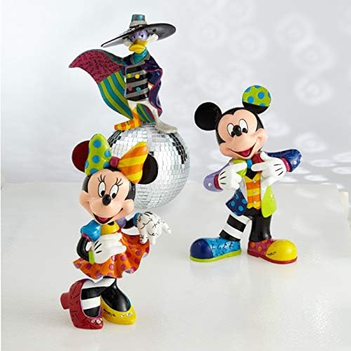 Enesco Disney од Britto Minnie Mouse Bling 90 -та прослава Камена смола фигура, повеќебојни