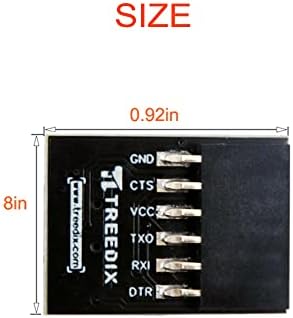 Treedix USB во TTL Converter CH340 Модул 3.3V/5.5V Алатка за развој на сериски конвертор со микро USB адаптер за Arduino
