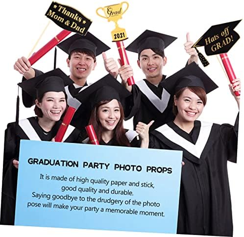 АБАОДАМ 20 парчиња дипломирање Фото реквизити за дипломирање Фото рамка Прописи за дипломирање селфи реквизити за дипломирање Декорација реквизити
