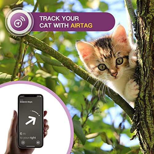 Јака За Мачки од AirTag, Нова Интегрирана Јака За Мачки Од Apple Air, Рефлектирачка Јака За Мачки со Држач За AirTag И Bвонче,