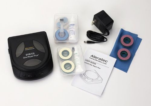 Алератец ДВД ЦД моторизиран диск Поправка на диск плус систем | Поправки и чистење до 99% гребени дискови | Електронски чистач