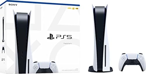 PlayStation 5 диск верзија PS5 Конзола - 4K -ТВ игри, излез од 120Hz 8K, 16 GB GDDR6, 825 GB SSD, WiFi 6, Bluetooth 5.1_