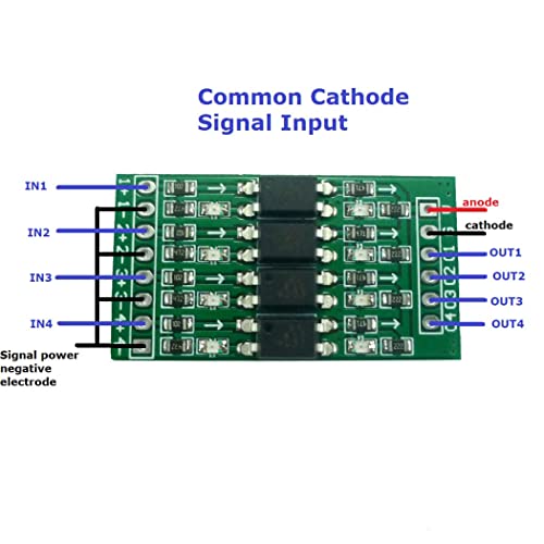 4CH IN 5V OUT 3.3V Дигитална логика на ниво на конверзија PNP/NPN до NPN Оптичка изолација табла за Arduino Uno Nano STM32 AVR