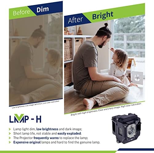 LMP-H v13h010l60 v13h010l61 Projector Lamp for Epson elplp60 elplp61 PowerLite D6150 D430 D435W 420 425W 905 910W 925W 1835 915W 92 93 95 96W Projector