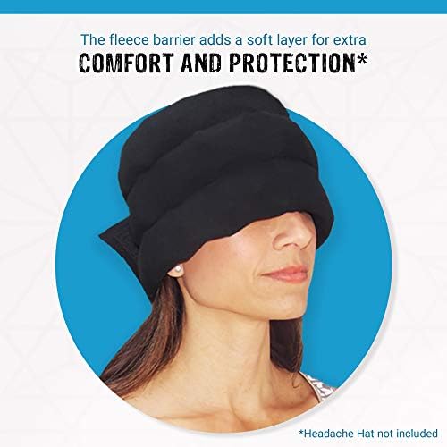 Додаток За капа за главоболка: Оригиналната Капа За Главоболка Што Може Да Се Носи Пакет Мраз Микро Руно Бариера-Стандардна Големина