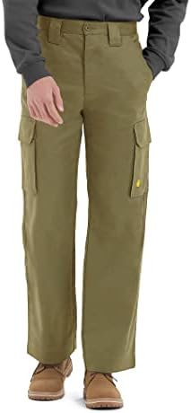 Ptahdus машки FR карго панталони 7.5oz отпорни на пламен отпорни на лесни панталони со средно издигнување со мулти-џебови идеални за